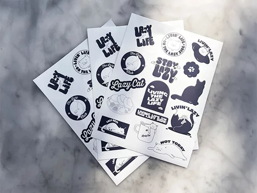 Lazy Life Stickers